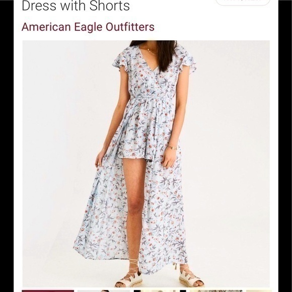American Eagle floral maxi dress with shorts - Picture 4 of 11